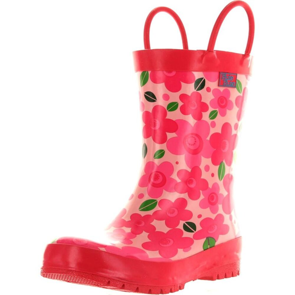 Pluie Pluie RB-NF New Pink Flower ToddlerG boots 10 NEW